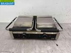 RVS Combisteel Dubbele Contactgrill Paninigrill Grill, Ophalen of Verzenden, Gebruikt
