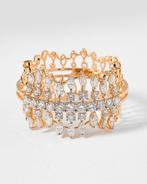 Statement ring - 14 karaat Geel goud - 1.08ct. tw. Diamant