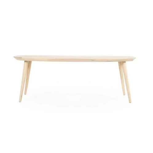 Eettafel Elijah - 260cm - Naturel - 96214 - eettafel, Huis en Inrichting, Tafels | Eettafels, Nieuw, Overige materialen