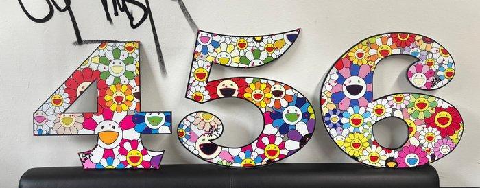 Toni Barnes (2000) - Numbers 4, 5, 6 (Murakami style), Antiek en Kunst, Kunst | Designobjecten