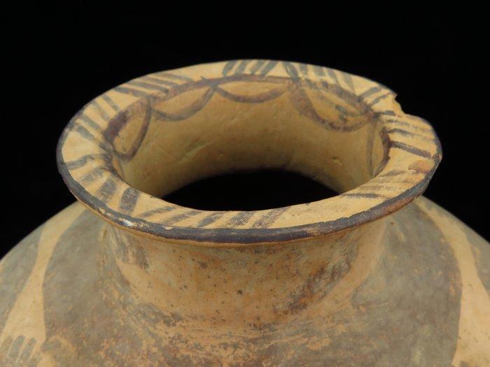 Oud-Chinees Terracotta Majiayao-cultuur - Grote versierde, Antiek en Kunst, Antiek | Overige Antiek