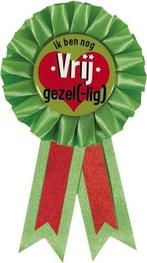 Rozet groen Ik ben nog vrij gezel-lig, Verzenden, Nieuw