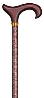 Wandelstok Gastrock Aluminium Derby Eleganza Bruin, Ophalen of Verzenden, Nieuw