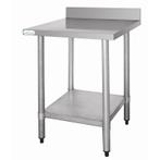 RVS werktafel met achteropstand 60(b)x90(h)x60(d)cm Vogue, Verzenden, Nieuw in verpakking