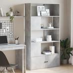 vidaXL Boekenkast 100x36x189 cm bewerkt hout betongrijs, Huis en Inrichting, Verzenden, Nieuw, Overige houtsoorten