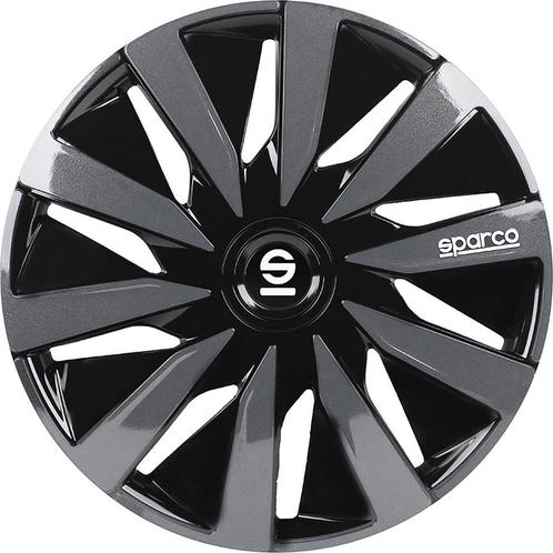 Sparco Wieldoppen Lazio - 14 inch - Zwart/Grijs, Auto diversen, Auto-accessoires, Zo goed als nieuw, Ophalen of Verzenden