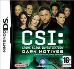 CSI: Crime Scene Investigation 2: Dark Motives (DS) 3DS, Vanaf 3 jaar, Ophalen of Verzenden, 1 speler, Zo goed als nieuw