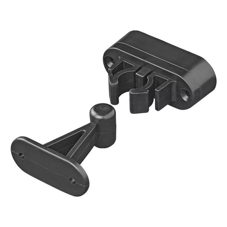 ProPlus Deurvanger met flexibele klem - zwart - 2-delig -..., Doe-het-zelf en Verbouw, Hang- en Sluitwerk, Nieuw, Ophalen of Verzenden