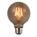 LED Filament Globe lamp smoked | 80mm | 6 Watt, Led-lamp, Soft of Flame, Nieuw