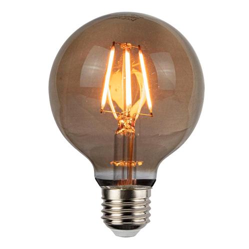 LED Filament Globe lamp smoked | 80mm | 6 Watt, Huis en Inrichting, Lampen | Losse lampen, E27 (groot), Soft of Flame, Nieuw, Led-lamp