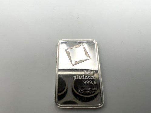 2,5 gram - Platina .999 - Valcambi, Switzerland (Zonder, Postzegels en Munten, Edelmetalen en Baren