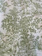 Prestigieus en exclusief toile de Jouy-weefsel in groen op