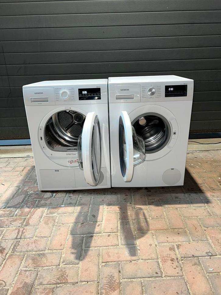 Gave Siemens 8KG Wasmachine Siemens 8KG Warmtepompdroger!, Witgoed en Apparatuur, Wasmachines, Minder dan 85 cm, 1200 tot 1600 toeren