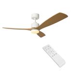 LED Plafondventilator | Wit met Hout | 18W | 1440 lumen, Ophalen of Verzenden, Nieuw, Plafondventilator