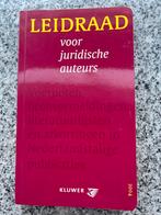 Leidraad voor juridische auteurs, Boeken, Gelezen, Verzenden, Nederland, Juridisch en Recht