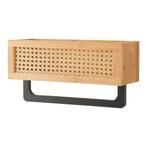 Wandrek Tervola met handdoekhouder 36x12,5x18,5 cm naturel r, Verzenden, Nieuw