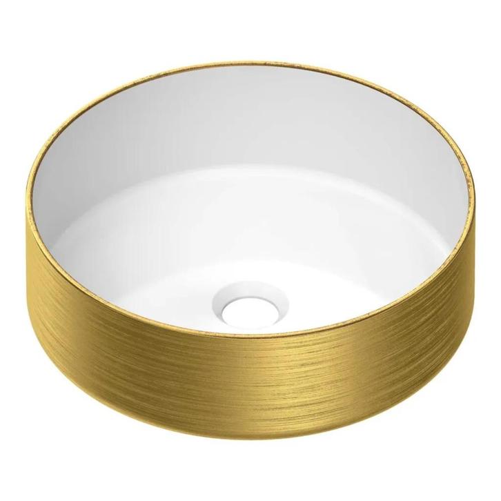 Tapo Duo waskom 36 wit en goud, Doe-het-zelf en Verbouw, Sanitair, Ophalen of Verzenden