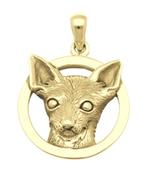 Gouden Chihuahua kettinghanger, Verzenden, Nieuw