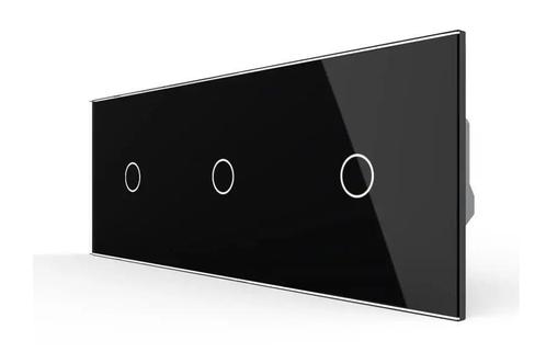 Livolo | Zwart | touch | Dimmer Schakelaar – 3 Lichtknoppen, Doe-het-zelf en Verbouw, Elektra en Kabels, Schakelaar, Nieuw, Ophalen of Verzenden