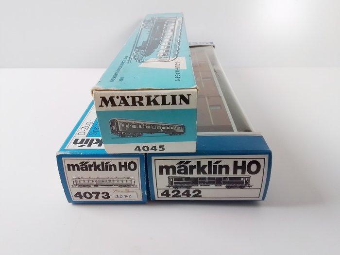 Märklin H0 - 4045/4073/4242 - Modeltrein (3) - 3 x, Hobby en Vrije tijd, Modeltreinen | H0