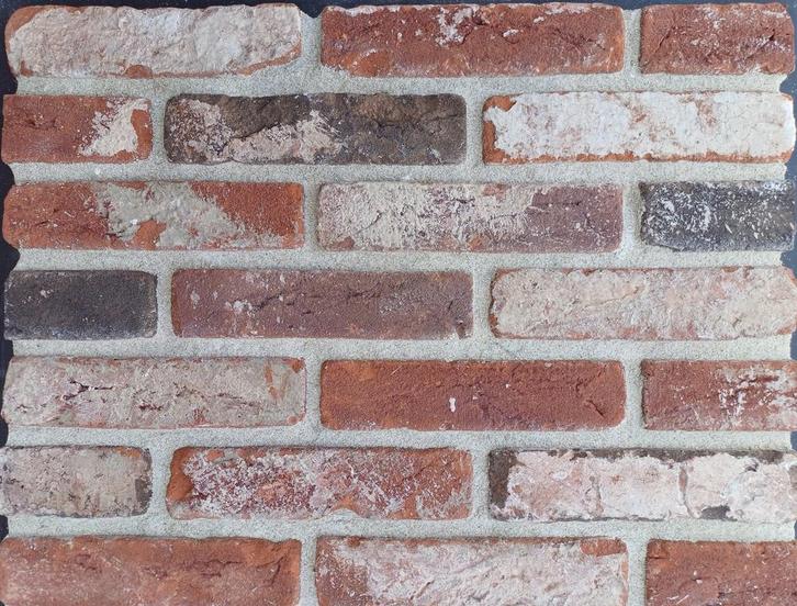 Metselstenen retro vintage getrommeld verouderd rood bont, Doe-het-zelf en Verbouw, Metselstenen, Nieuw, Bakstenen