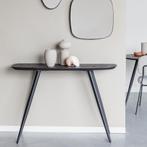 *WOONWINKEL* Ovale Sidetable Donker Teak Hout, Huis en Inrichting, Verzenden, Nieuw