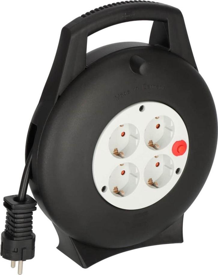 Brennenstuhl Vario Line kabelhaspel 4-voudig /, Doe-het-zelf en Verbouw, Elektra en Kabels, Nieuw, Ophalen of Verzenden