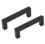 Differnz meubelgreep vierkant 96 mm mat zwart 2 stuks, Verzenden, Nieuw