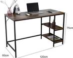 Bureau Stoer - computertafel - industrieel design met, Huis en Inrichting, Bureaus, Verzenden, Nieuw
