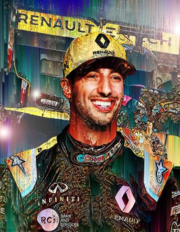 Daniel Ricciardo GlitchART - David Vijsma beschikbaar voor biedingen