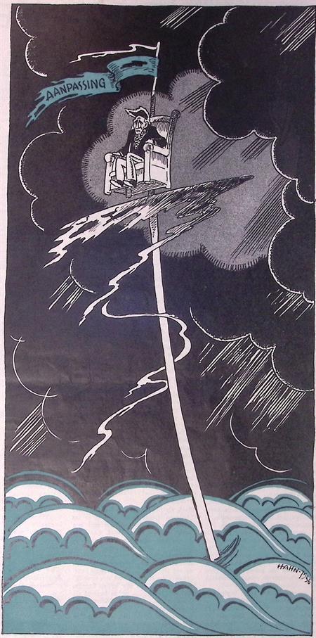 De basis van de Nederlandse Regering op spotprent (Lithos), Antiek en Kunst, Kunst | Litho's en Zeefdrukken, Verzenden