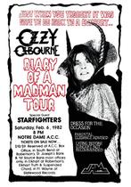 Posters - Poster Ozzy Osbourne - Diary of a Madman Tour, Verzenden, Zo goed als nieuw