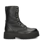 Steve Madden Odilia bikerboots voor dames in het Zwart, Verzenden, Zwart, Lage of Enkellaarzen, Steve Madden