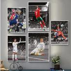 Voetbal Sterren Canvas Poster – Sport Wanddecoratie, Verzenden, Nieuw