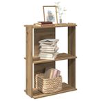 vidaXL Boekenkast 3-laags 60x30x80 cm bewerkt hout, Huis en Inrichting, Kasten | Boekenkasten, Verzenden, Nieuw, Overige houtsoorten
