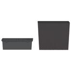 Plantenbak met uitneembare bak rattan-look 12/44 L PP bruin, Verzenden, Nieuw