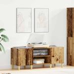 vidaXL Platenkast Oud Hout 121 x 38 x 48 cm Bewerkt hout, Huis en Inrichting, Kasten | Overige, Verzenden, Nieuw