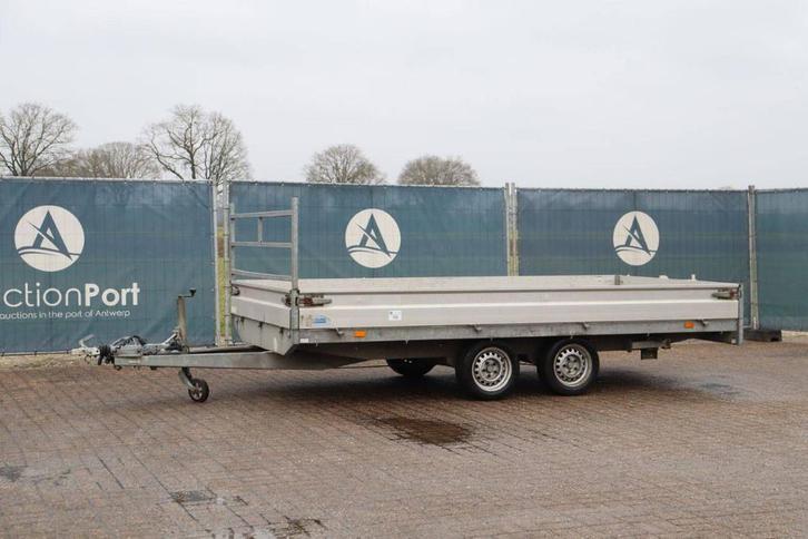 Veiling: Platte Aanhangwagen Hapert AL 2700kg 2017, Auto diversen, Aanhangers en Bagagewagens, Zo goed als nieuw, Ophalen