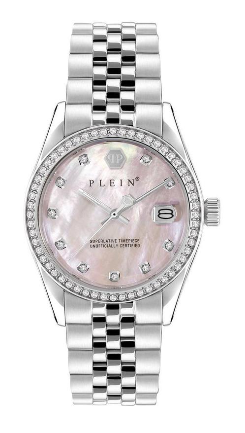 Philipp Plein Date Superlative PWYAA0123 dameshorloge 34 mm, Sieraden, Tassen en Uiterlijk, Horloges | Dames, Staal, Nieuw, Staal