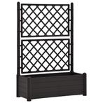 Grote plantenbak met trellis | OP = OP | 51% Korting, Tuin en Terras, Bloembakken en Plantenbakken, Kunststof, 100 cm of meer