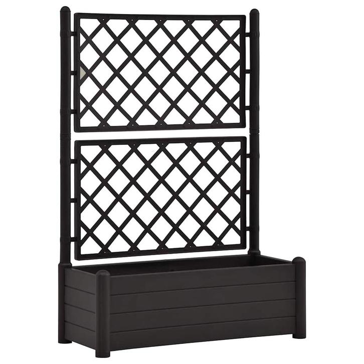 Grote plantenbak met trellis | OP = OP | 51% Korting, Tuin en Terras, Bloembakken en Plantenbakken, 60 cm of meer, 100 cm of meer