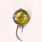 Koplamp | Rond| Aluminium | Geel| 60s Style, Motoren, Verzenden, Nieuw