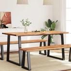 Eettafel Acaciahout 160cm | Retourdeal | 41% Korting!, Huis en Inrichting, Tafels | Eettafels, IndustriÃ«le stijl, Nieuw, 150 tot 200 cm