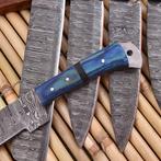 Keukenmes - Chefs knife - Gevouwen staal, pakka hout -