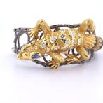 Armband - 18 karaat Geel goud - 3.60ct. tw. Saffier -, Nieuw