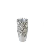 Poly/glasvezel plantenbak Carve zilver H.70cm, Huis en Inrichting, Woonaccessoires | Vazen, Verzenden, Nieuw