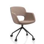 Comfora Vergaderstoel op Wielen in Bouclé Stoffering, Ophalen of Verzenden, Nieuw