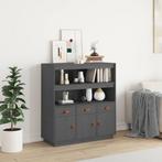 vidaXL buffetkast 100x40x108,5 cm massief grenenhout grijs, Huis en Inrichting, Kasten | Buffetkasten, 100 tot 150 cm, Verzenden