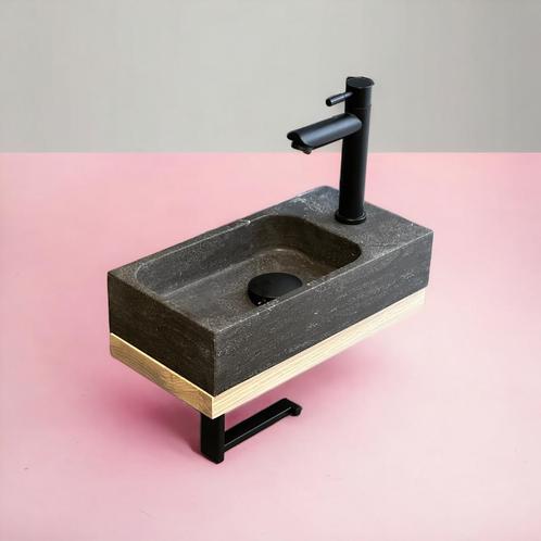 Fonteinbak Casajoy Bold 37x18x11 cm Natuursteen, Doe-het-zelf en Verbouw, Sanitair, Ophalen of Verzenden