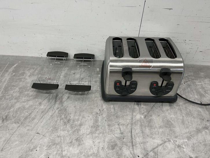 RVS GGG Toaster Broodrooster 4 sneden 230V Horeca, Zakelijke goederen, Horeca | Keukenapparatuur, Nieuw in verpakking, Ophalen of Verzenden
